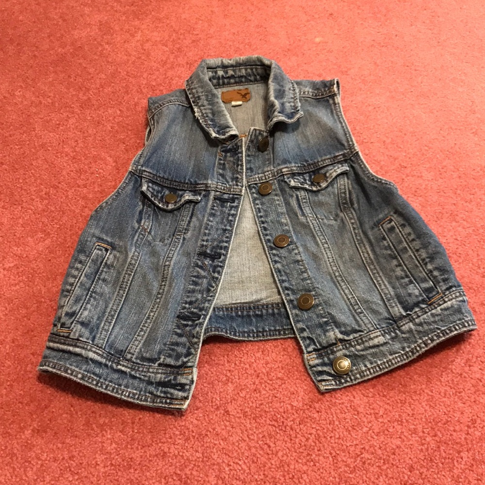 American eagle jean vest